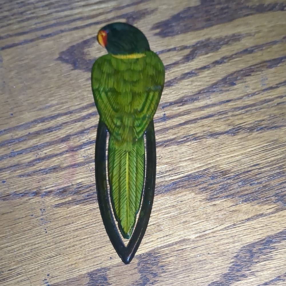 Green Parrot Bird Clip - Decorative Pets Accessory